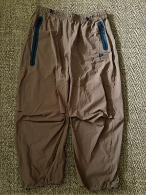 Nike Tech Woven Oversized Pants Brown Men's Size XL HM7158-235
